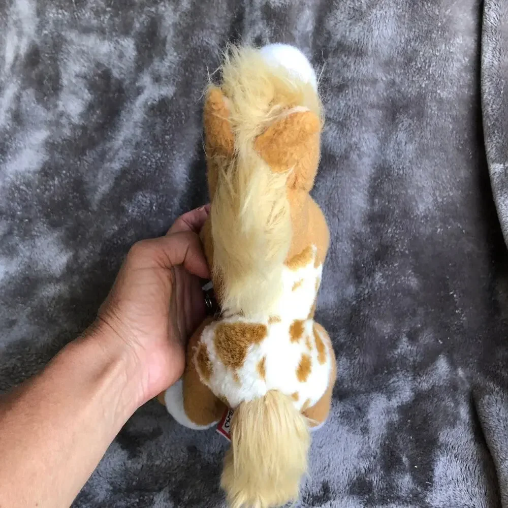 Vintage Douglas Horse Plush Tan White Appaloosa Pony Spots Stuffed Animal Toy